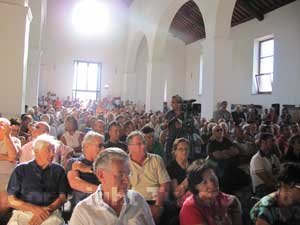 Il pubblico al complesso di San Sisto 
