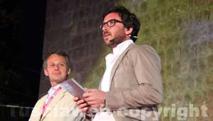 Il professore D'Ascenzo con Marco De Carolis