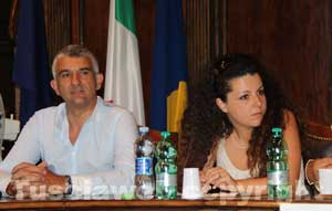 L'assessore Giovanni Bartoletti e l'assessore Chiara Frontini