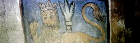 Il leone di Viterbo negli affreschi del 1200