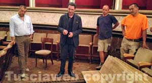I lavori al teatro Unione