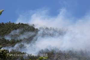 L'incendio al lago di Vico