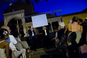 Il sindaco Angelelli e il direttore artistico Galadini