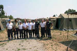 I volontari della ProCiv comunale e dell'Aeop