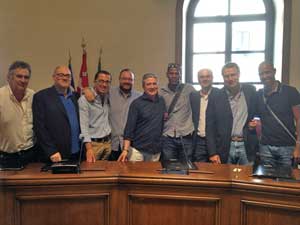 Aldair ospite a Palazzo Gentili