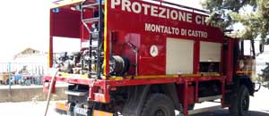 L'autobotte della Prociv