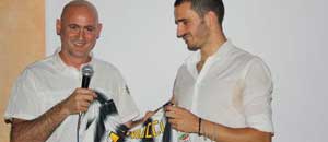 Leonardo Bonucci all'inaugurazione del club