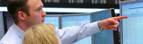 Un'immagine della borsa di New York