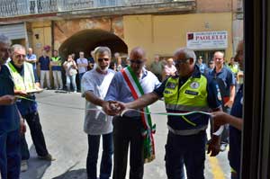 L'inaugurazione della sede della Protezione civile