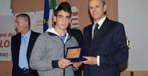 La premiazione da parte del Coni