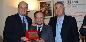 La premiazione da parte del Coni