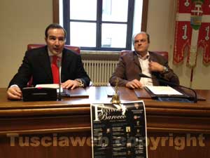 Il maestro Vignati e l'assessore Danti alla presentazione del Festival Barocco