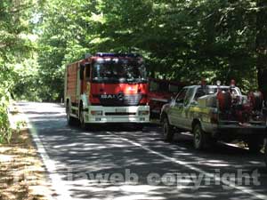 L'incendio sulla Valle di Vico