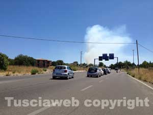 L'incendio sulla Valle di Vico