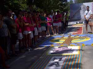 Le immagini dell'infiorata di Grotte Santo Stefano