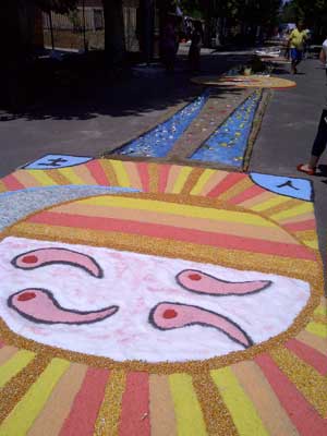Le immagini dell'infiorata di Grotte Santo Stefano