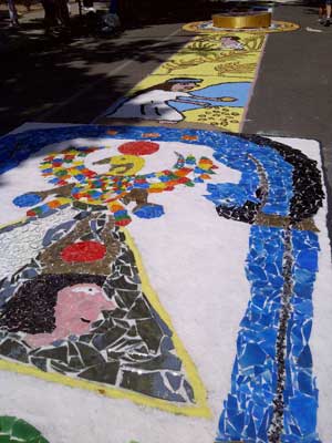 Le immagini dell'infiorata di Grotte Santo Stefano