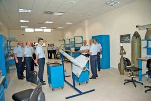 La visita alla nuova palazzina adibita a laboratori