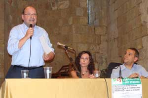 Giuseppe Parroncini all'iniziativa di Tuscania