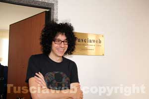 Giovanni Allevi nella redazione di Tusciaweb