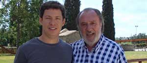Carlo Danna con il suo atleta Felipe Fuzaro