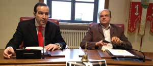 Il maestro Vignati e l'assessore Danti alla presentazione del Festival Barocco