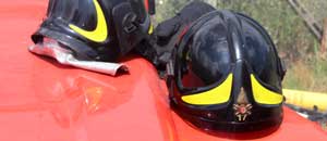 Vigili del fuoco in azione
