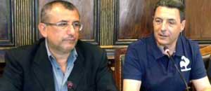 Il vice sindaco Enrico Contardo e il sindaco Giulio Marini