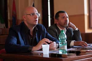 Il sindaco Angelelli e il direttore artistico del Civitafestival
