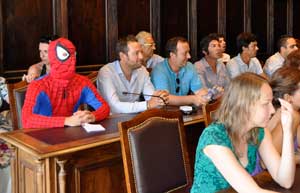 Spiderman alla conferenza di Medioera