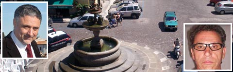 Nel riquadro a sinistra il sindaco Alessandro Giovagnoli - A destra in basso Sergio Tanturli