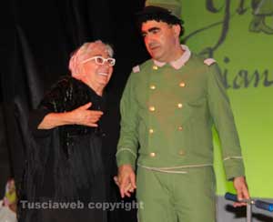 Elio e Lina Wertmuller a fine spettacolo