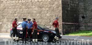 Bottiglietta sospetta a viale Raniero Capocci
