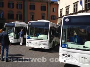 I tre nuovi bus elettrici