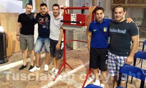 I nuovi facchini alla presentazione dell'album