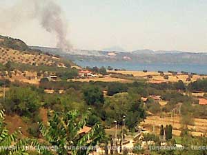 L'incendio a Gradoli