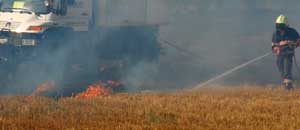 Stoppie in fiamme