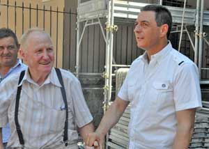 Il sindaco Marini e Cesarini a San Sisto