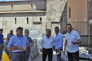 Il sopralluogo a San Sisto