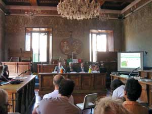Un'immagine della conferenza stampa