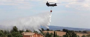 L'incendio a Piansano