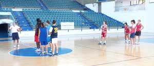Un'immagine dell'allenamento