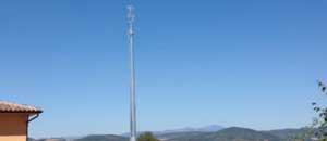 L'antenna a Valentano
