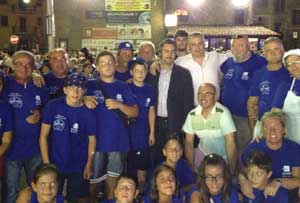 Battistoni alla festa del volontariato di Blera