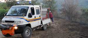 L'AsVoM in azione per l'incendio