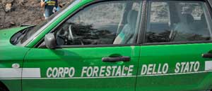 La forestale in azione per gli incendi