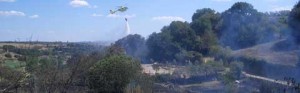 L'incendio a Tuscania