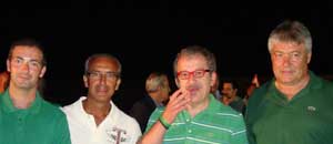 I rappresentanti della lega federalista con Roberto Maroni