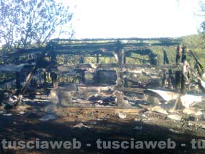 Un incendio a Canepina