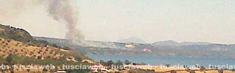 L'incendio a Gradoli